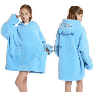 Polerón Sherpa Con Capucha Para Niñas Invierno