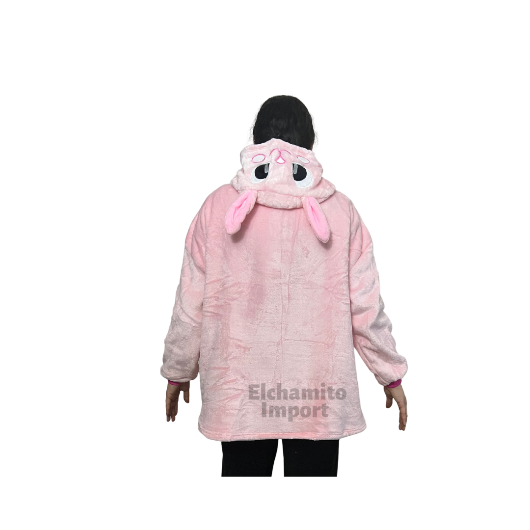 Polerón Sherpa Con Capucha Para Niñas Invierno