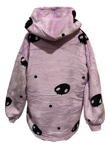 Maxi Poleron Sherpa Hello Kitty Kuromi Melody Kawaii Niñas