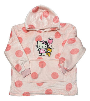 Maxi Poleron Sherpa Hello Kitty Kuromi Melody Kawaii Niñas